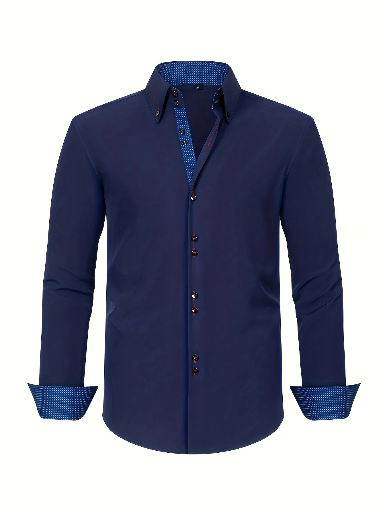 Chemise élégante homme manches longues style habillé bureau soirée - Image 4