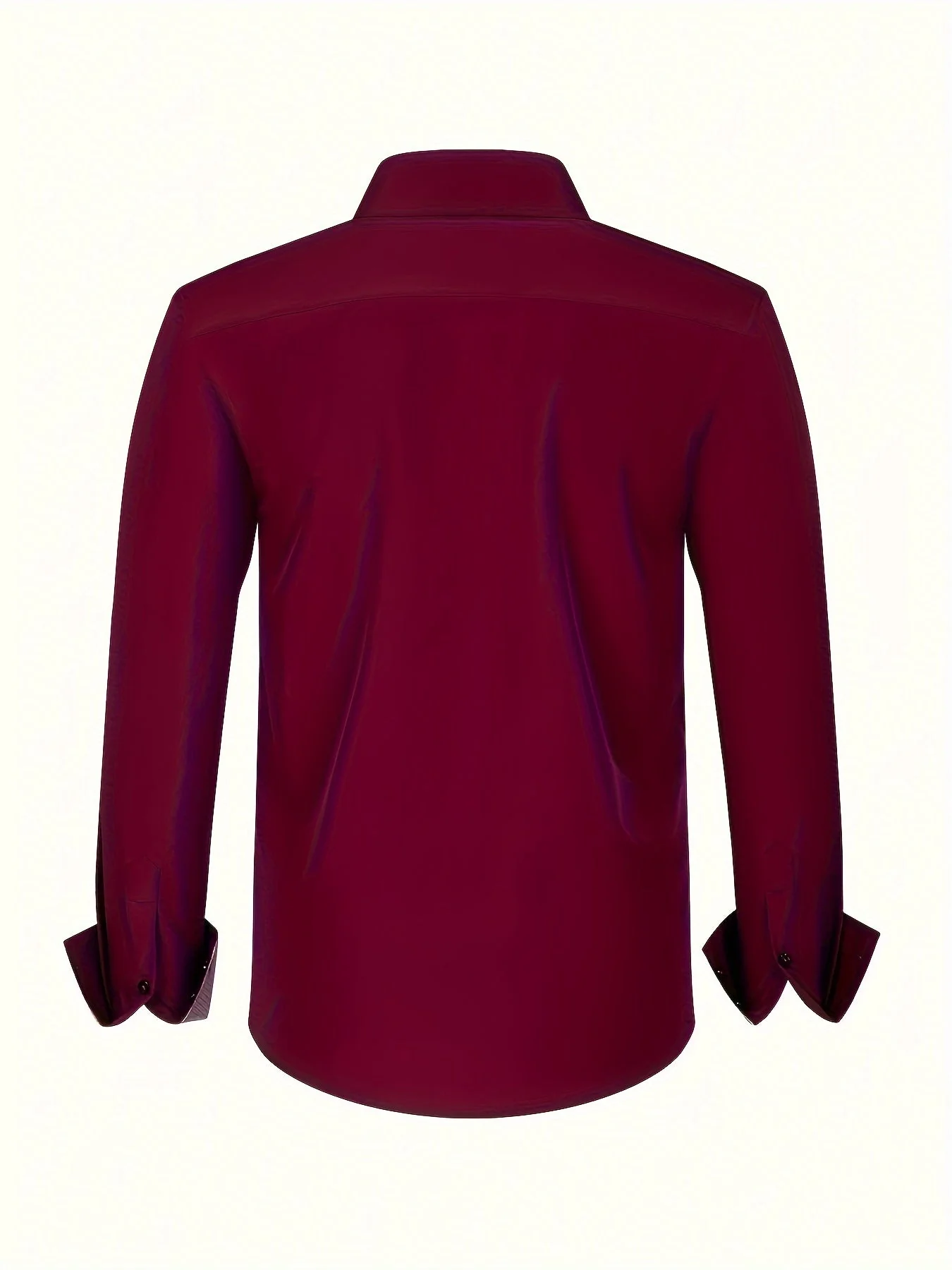Chemise élégante homme manches longues style habillé bureau soirée - Image 8