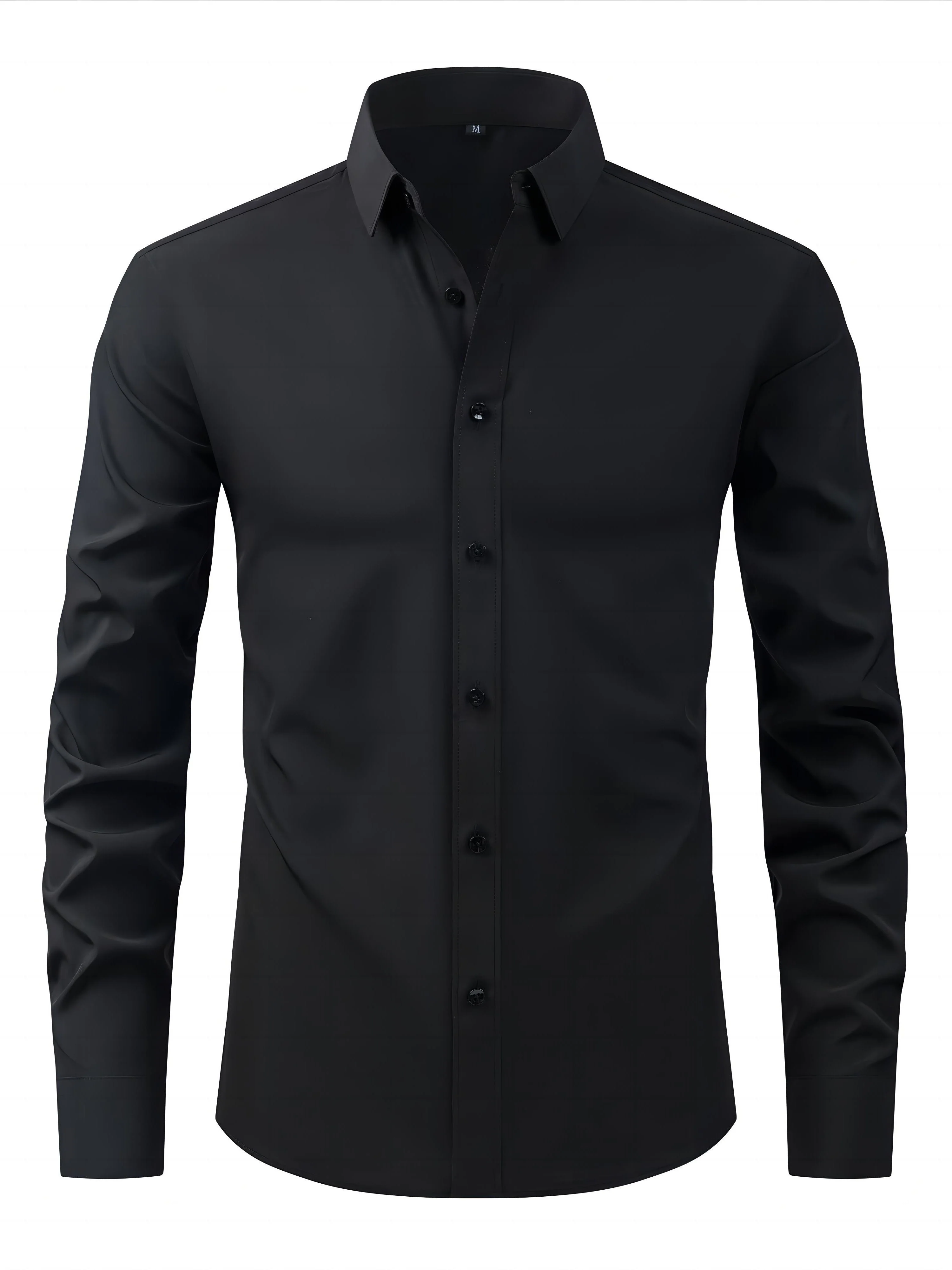Chemise élégante pour homme à manches longues – Style habillé et décontracté - Image 2