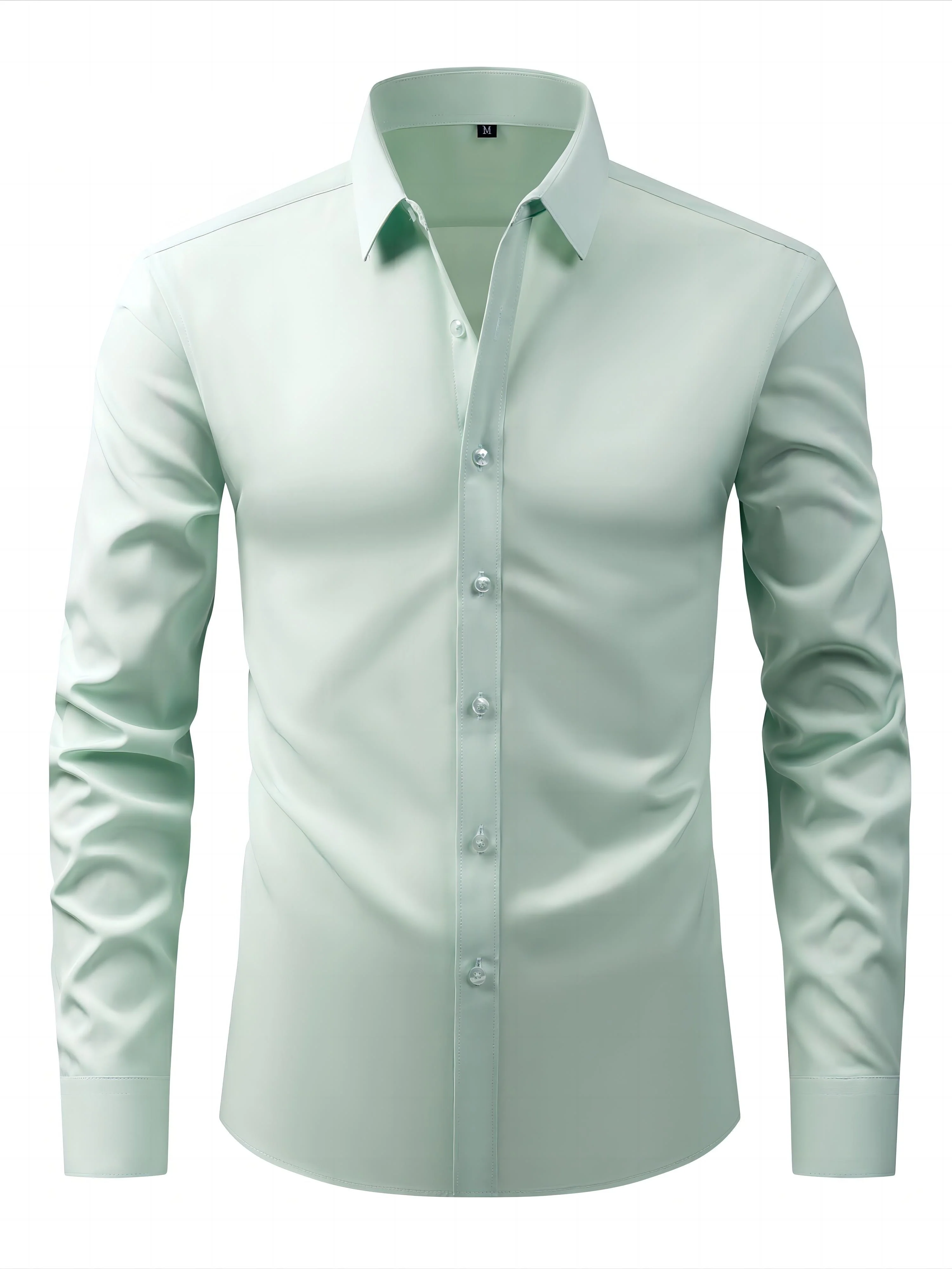 Chemise élégante pour homme à manches longues – Style habillé et décontracté - Image 5