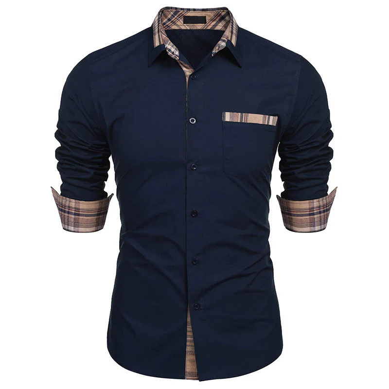Chemise élégante homme style casual chic à col revers – Idéale pour bureau et sorties - Image 11