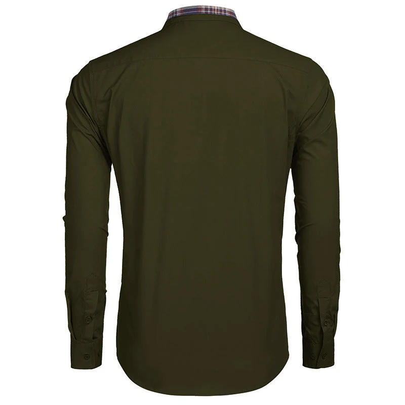 Chemise élégante homme style casual chic à col revers – Idéale pour bureau et sorties - Image 5