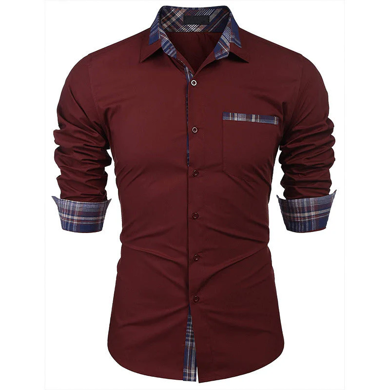 Chemise élégante homme style casual chic à col revers – Idéale pour bureau et sorties - Image 9
