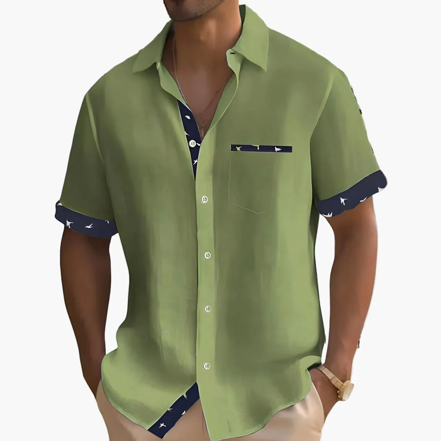 Chemise d'été décontractée pour homme, style moderne et élégant, idéale pour les sorties et les événements - Image 5