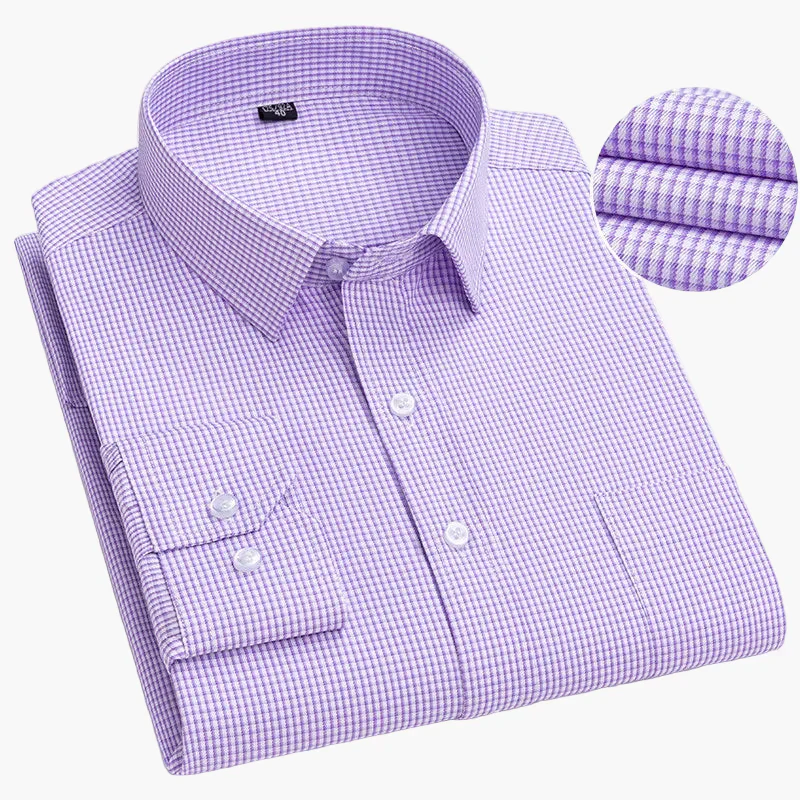Chemise habillée à rayures pour homme - Élégance professionnelle et style moderne - Image 16