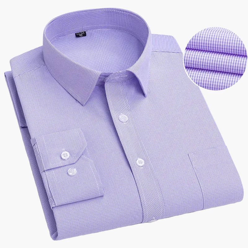 Chemise habillée à rayures pour homme - Élégance professionnelle et style moderne - Image 20