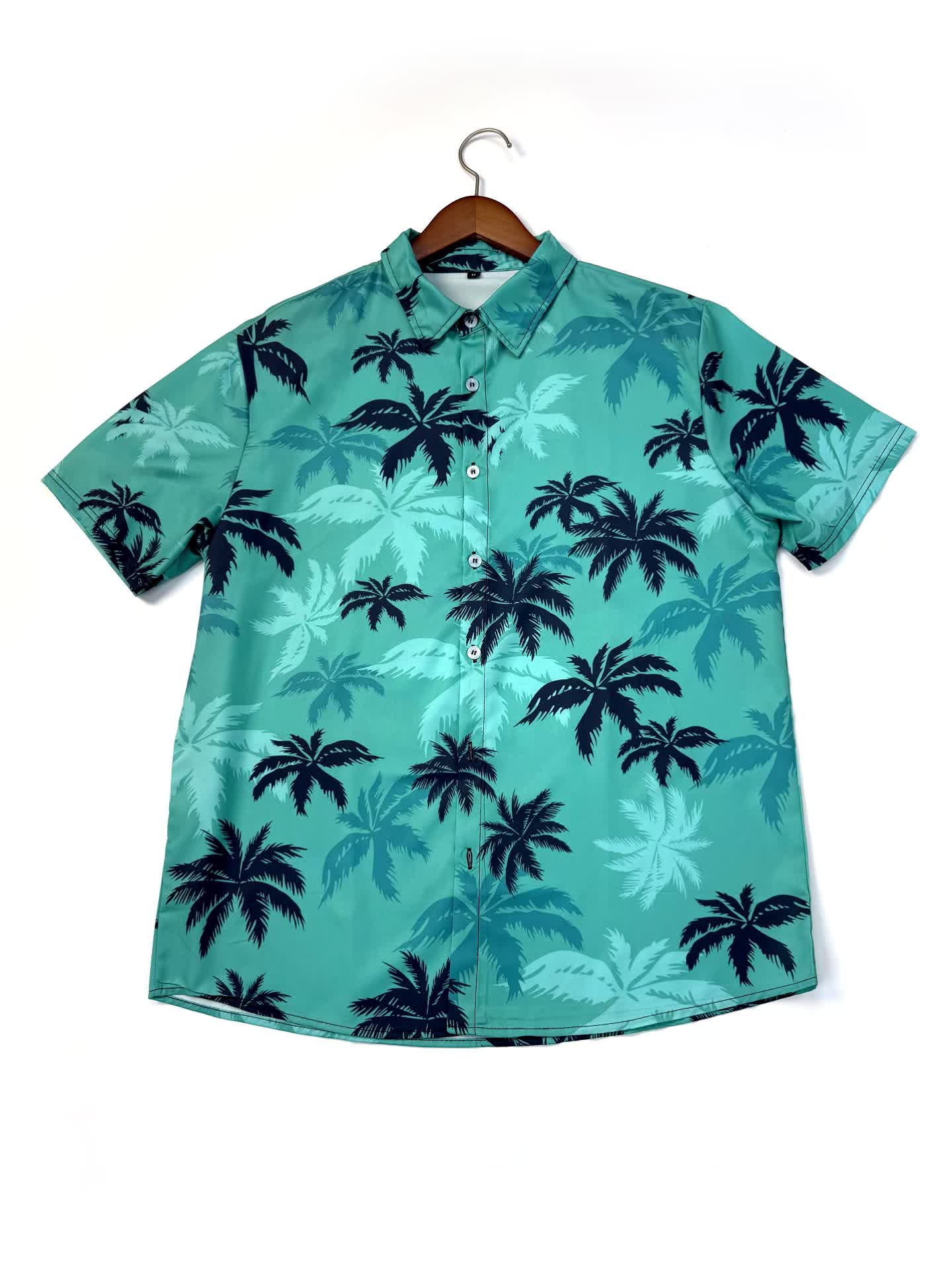 Chemise hawaïenne décontractée pour homme à imprimé palmiers – parfaite pour l'été et les vacances - Image 6