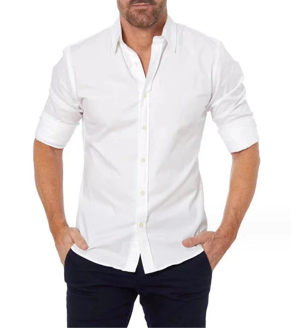 Chemise homme ajustée à fermeture zippée style moderne affaires et loisirs - Image 3