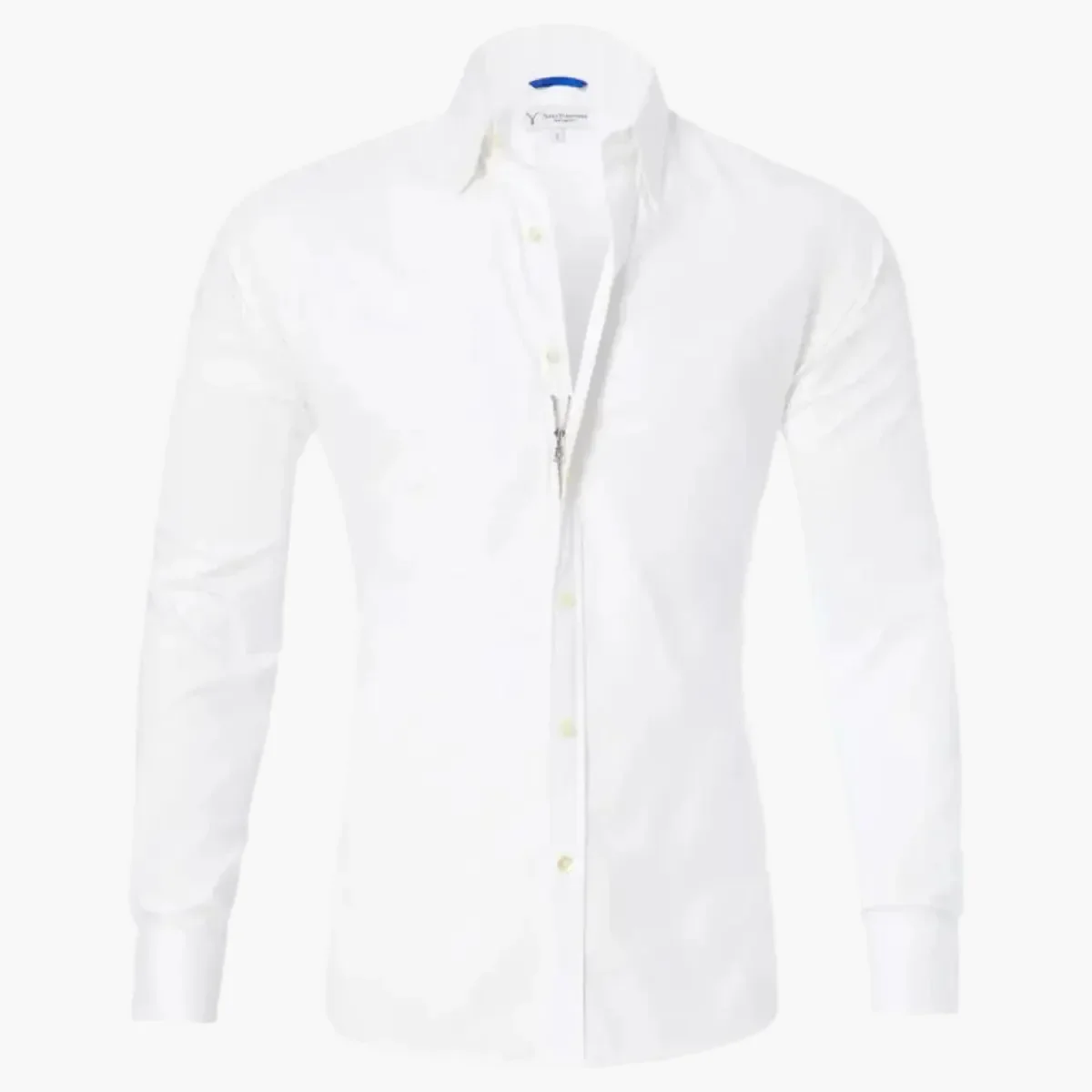 Chemise homme ajustée à fermeture zippée style moderne affaires et loisirs - Image 7