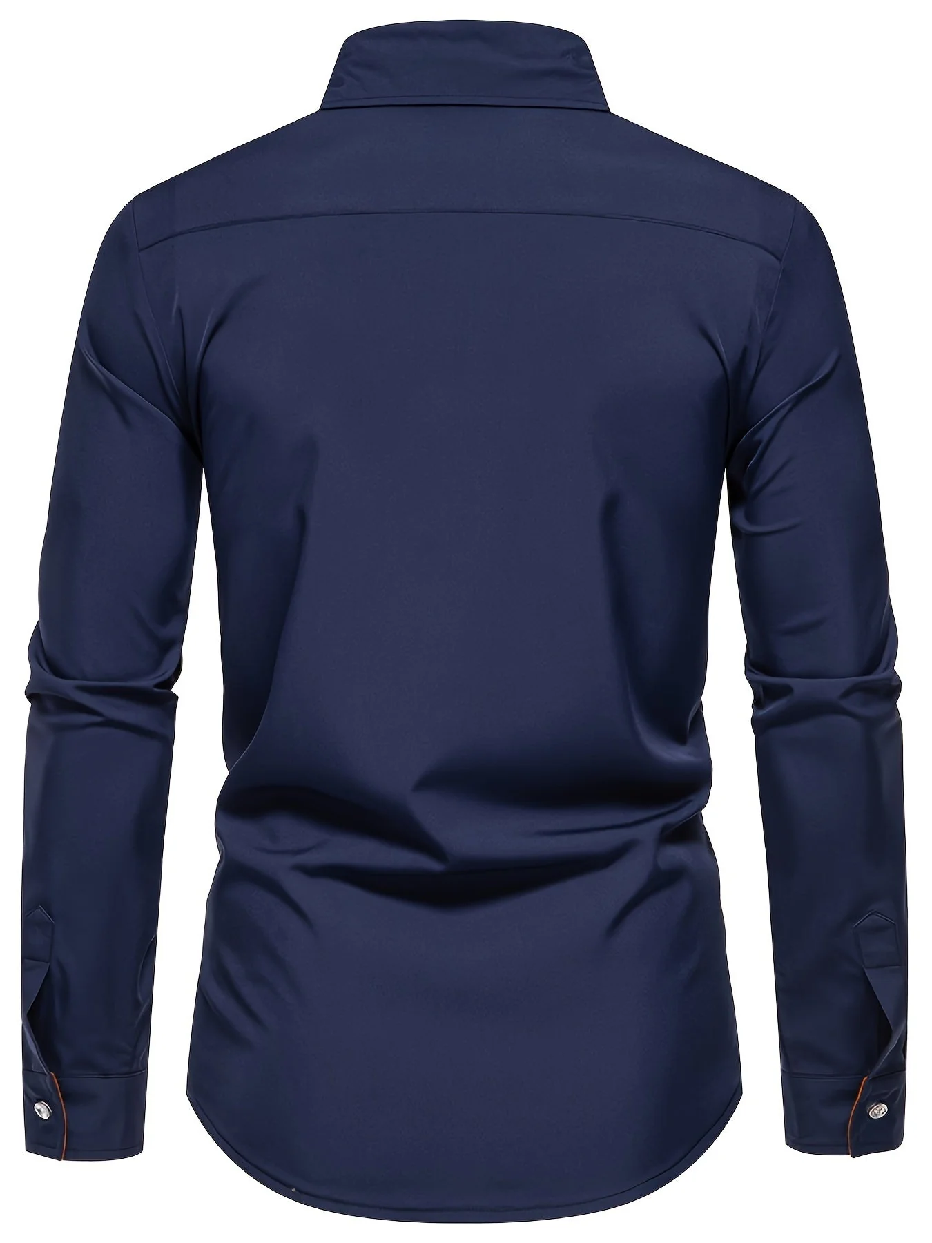 Chemise Homme Ajustée Style Décontracté Boutonnée pour Quotidien ou Bureau - Image 10