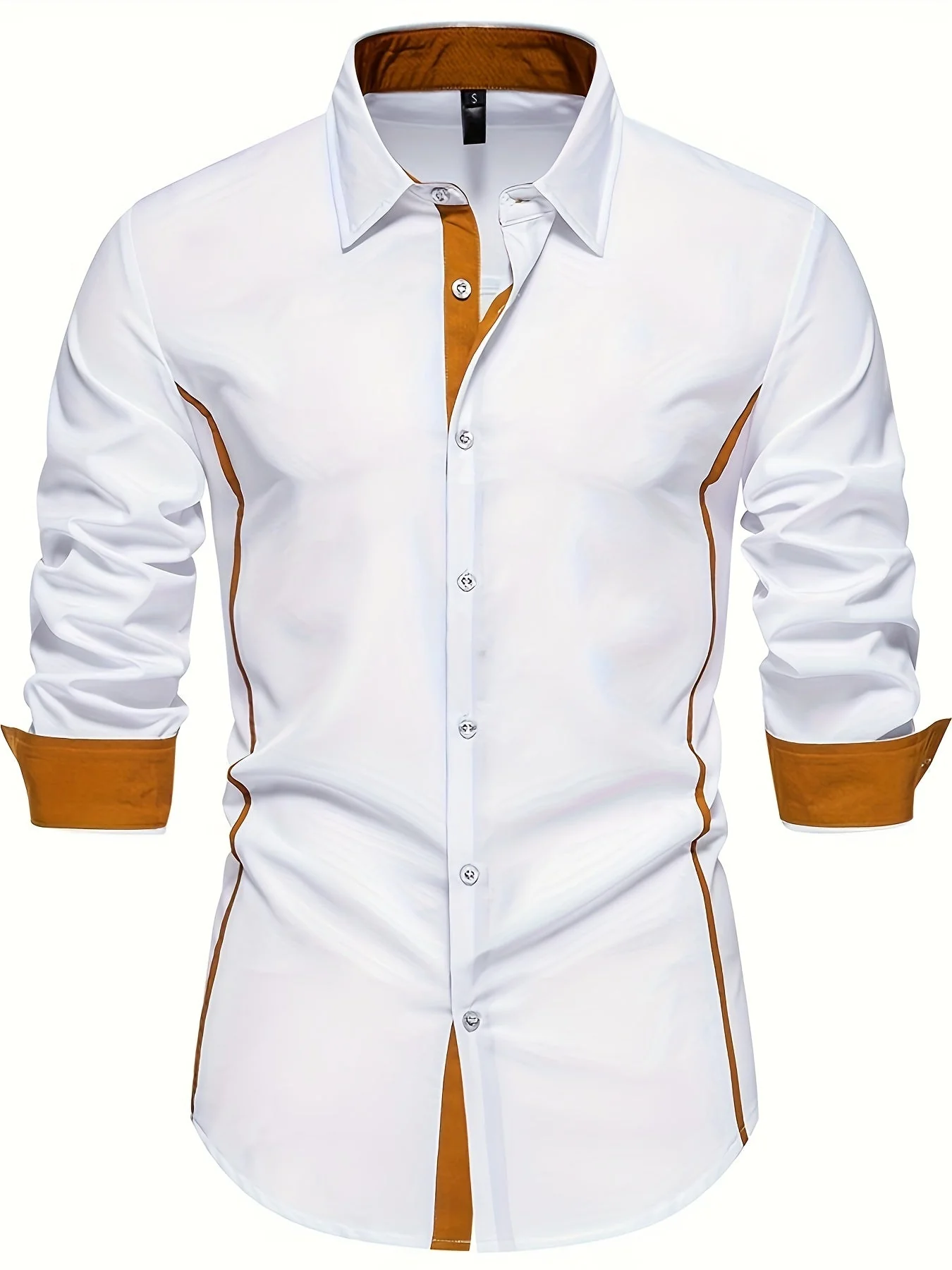 Chemise Homme Ajustée Style Décontracté Boutonnée pour Quotidien ou Bureau - Image 2