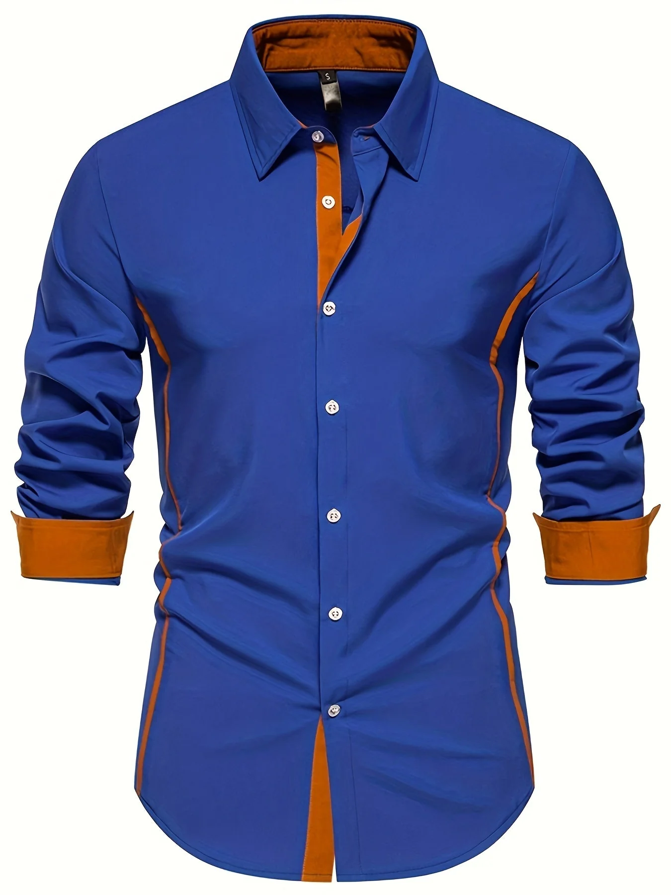 Chemise Homme Ajustée Style Décontracté Boutonnée pour Quotidien ou Bureau - Image 3