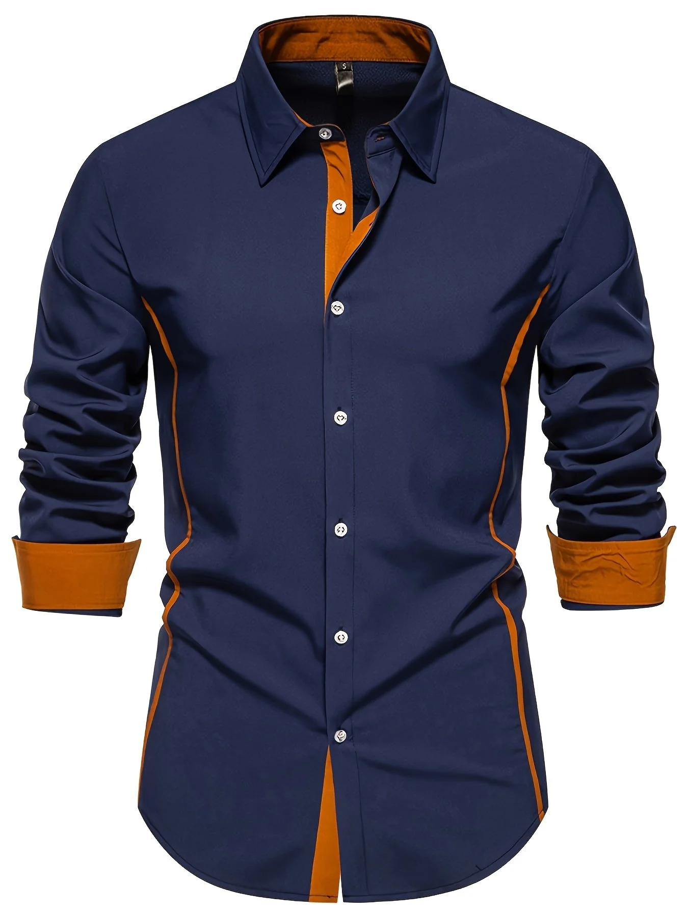 Chemise Homme Ajustée Style Décontracté Boutonnée pour Quotidien ou Bureau - Image 4
