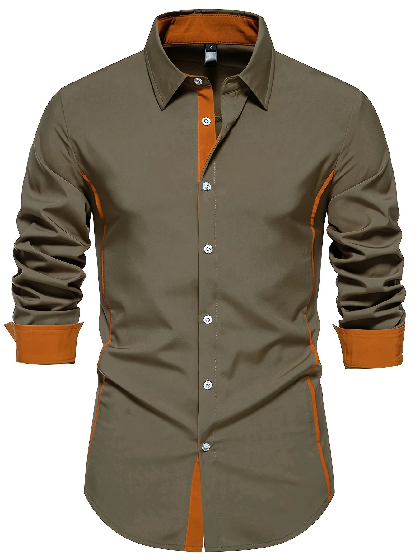 Chemise Homme Ajustée Style Décontracté Boutonnée pour Quotidien ou Bureau - Image 6
