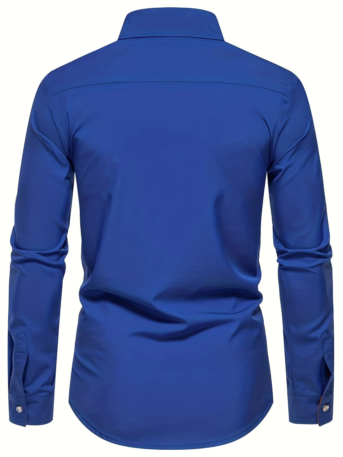 Chemise Homme Ajustée Style Décontracté Boutonnée pour Quotidien ou Bureau - Image 8