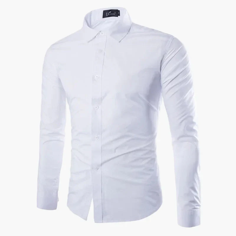 Chemise Homme Élégante Manches Longues Slim Fit pour Affaires et Loisirs - Image 14