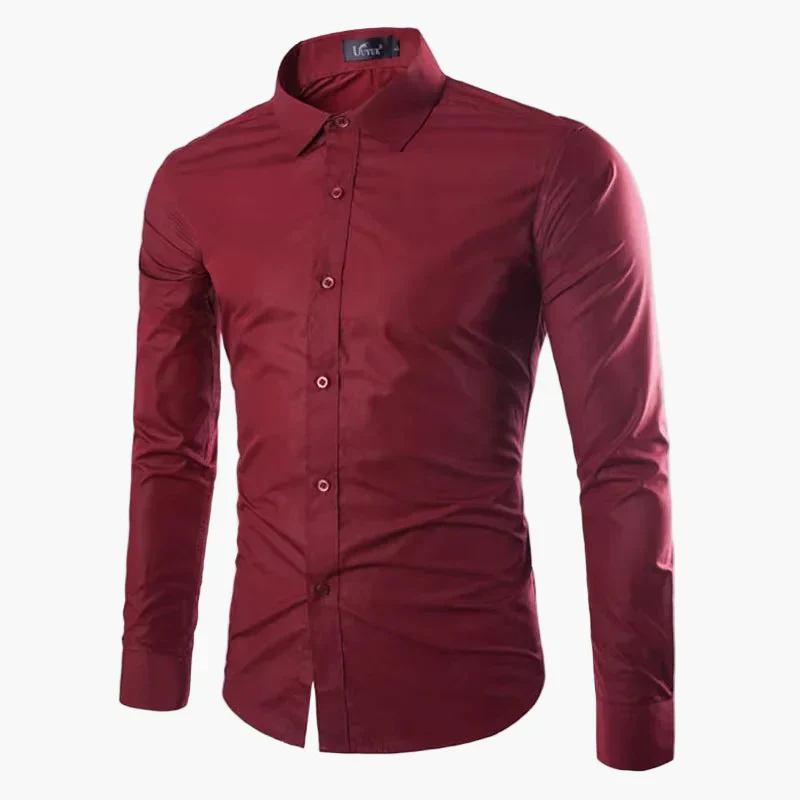Chemise Homme Élégante Manches Longues Slim Fit pour Affaires et Loisirs - Image 15