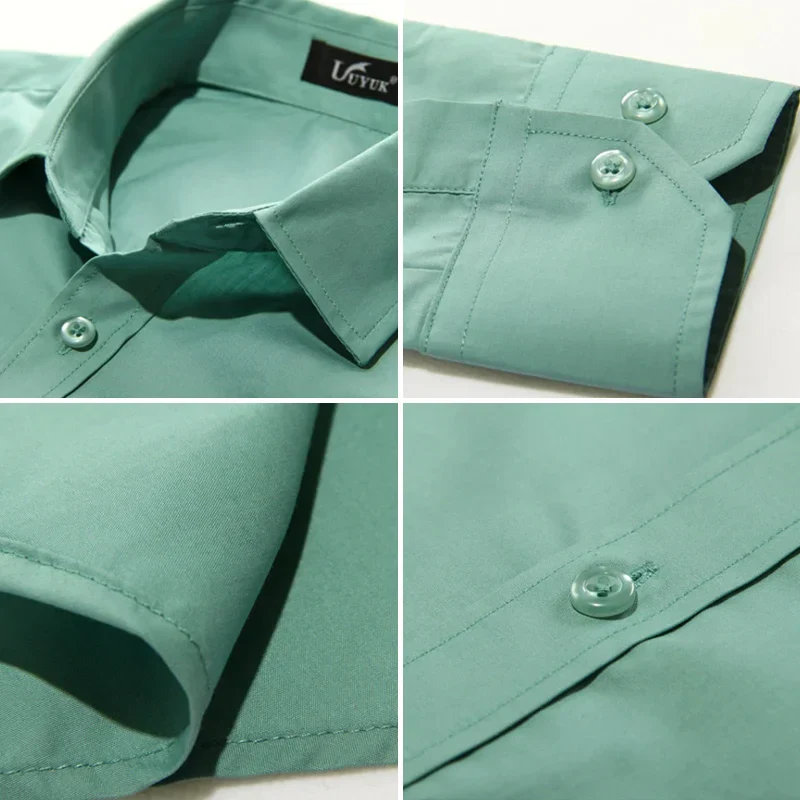Chemise Homme Élégante Manches Longues Slim Fit pour Affaires et Loisirs - Image 17