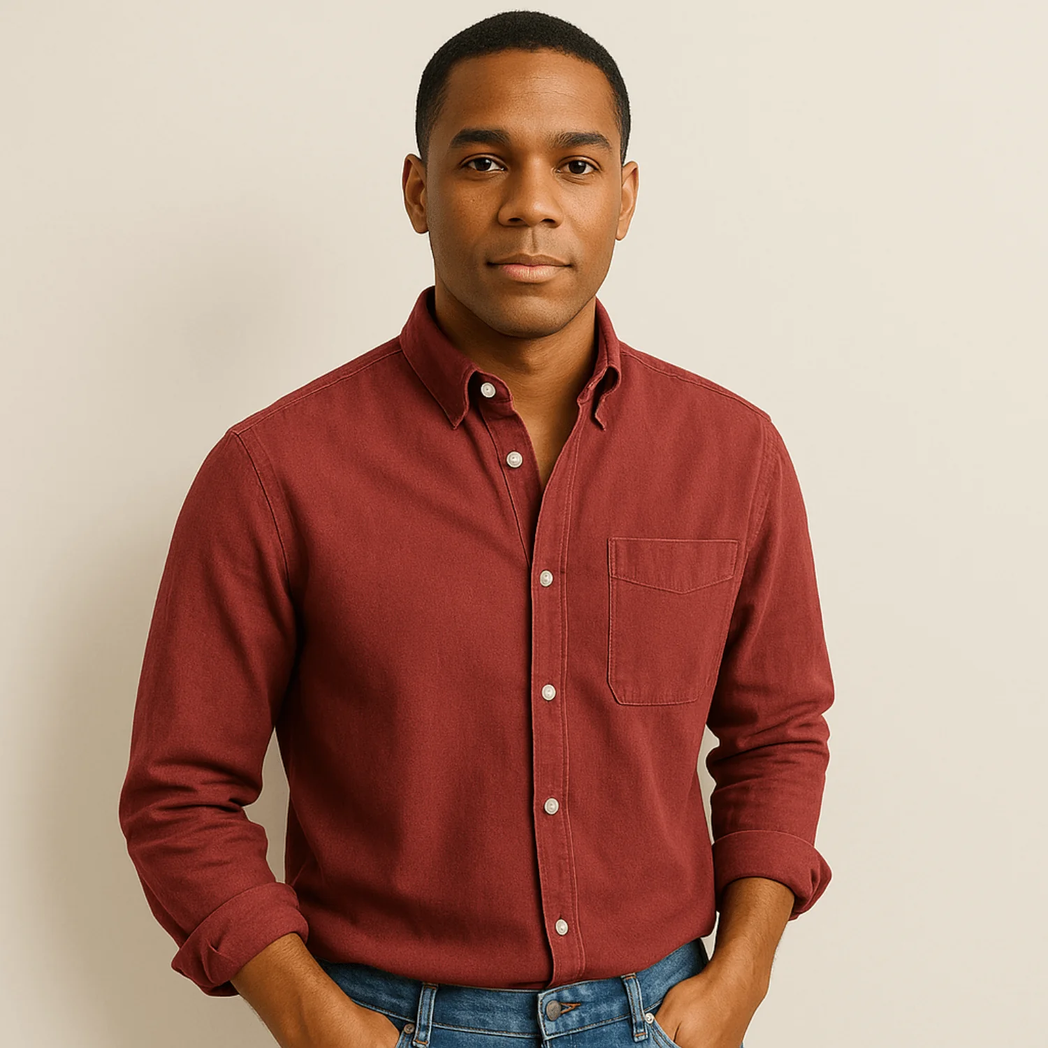 Chemise homme élégante à manches longues style classique pour toutes occasions - Image 13