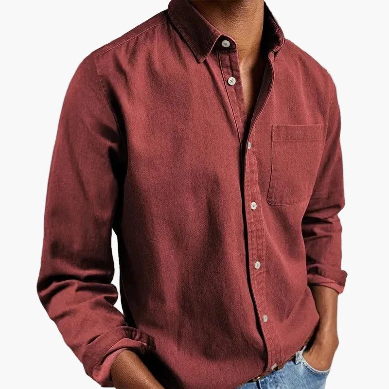Chemise homme élégante à manches longues style classique pour toutes occasions - Image 14