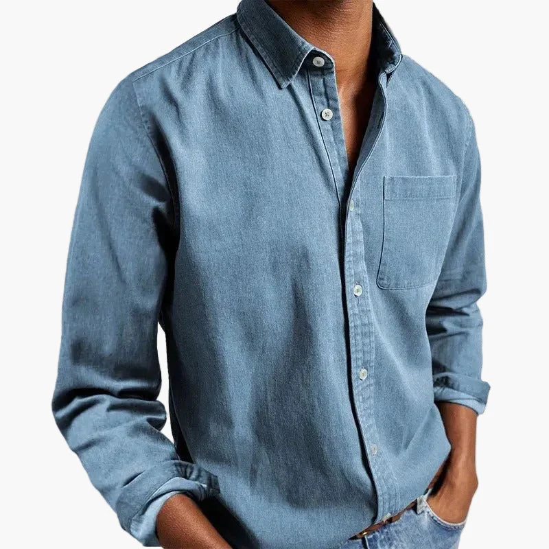 Chemise homme élégante à manches longues style classique pour toutes occasions - Image 16