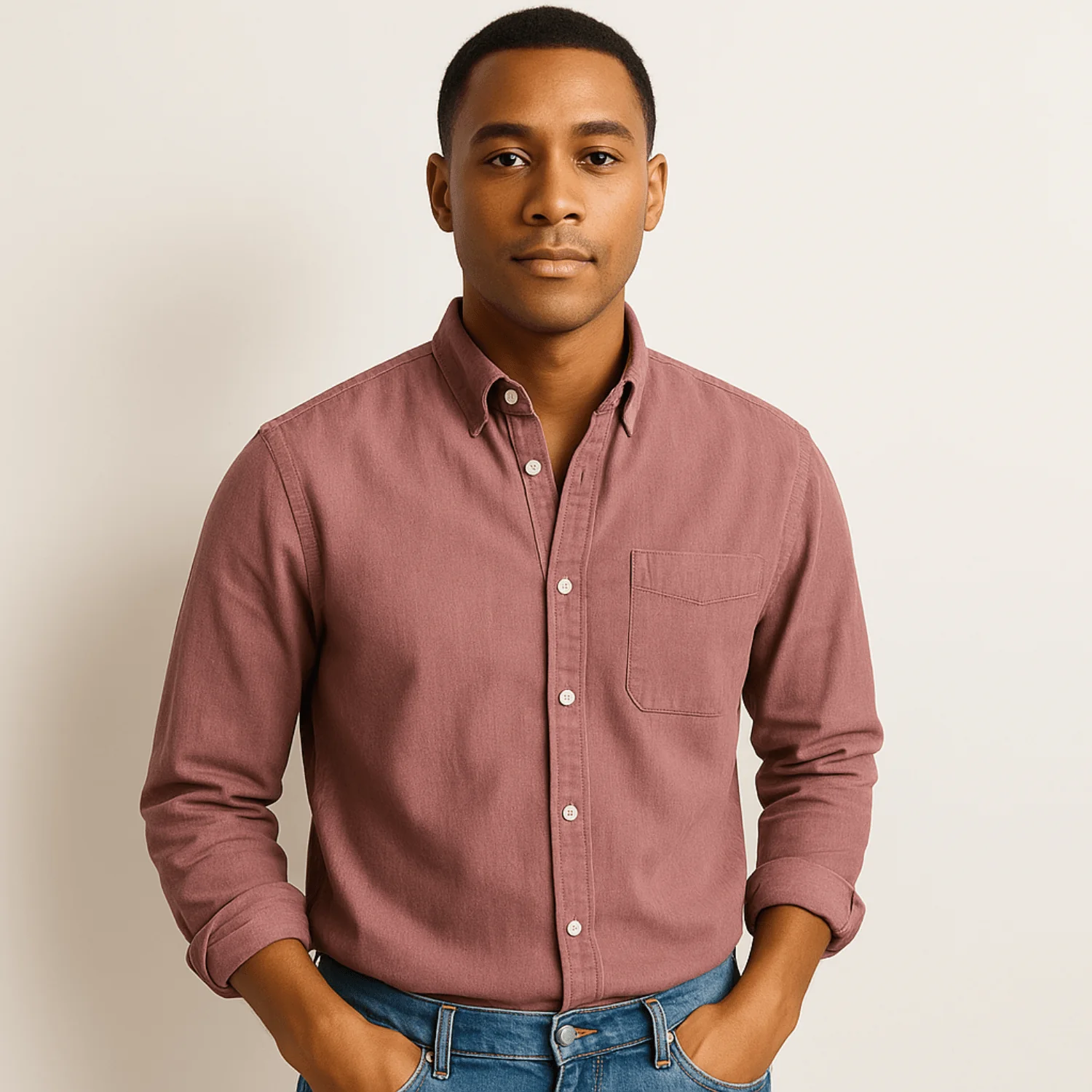 Chemise homme élégante à manches longues style classique pour toutes occasions - Image 19
