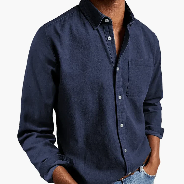 Chemise homme élégante à manches longues style classique pour toutes occasions - Image 2