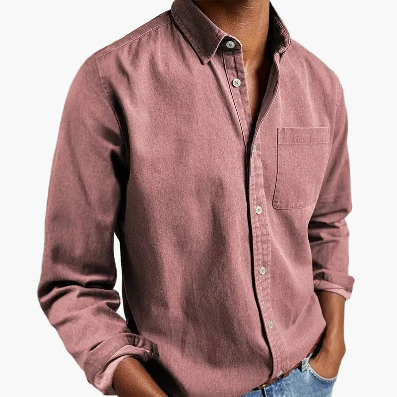 Chemise homme élégante à manches longues style classique pour toutes occasions - Image 20