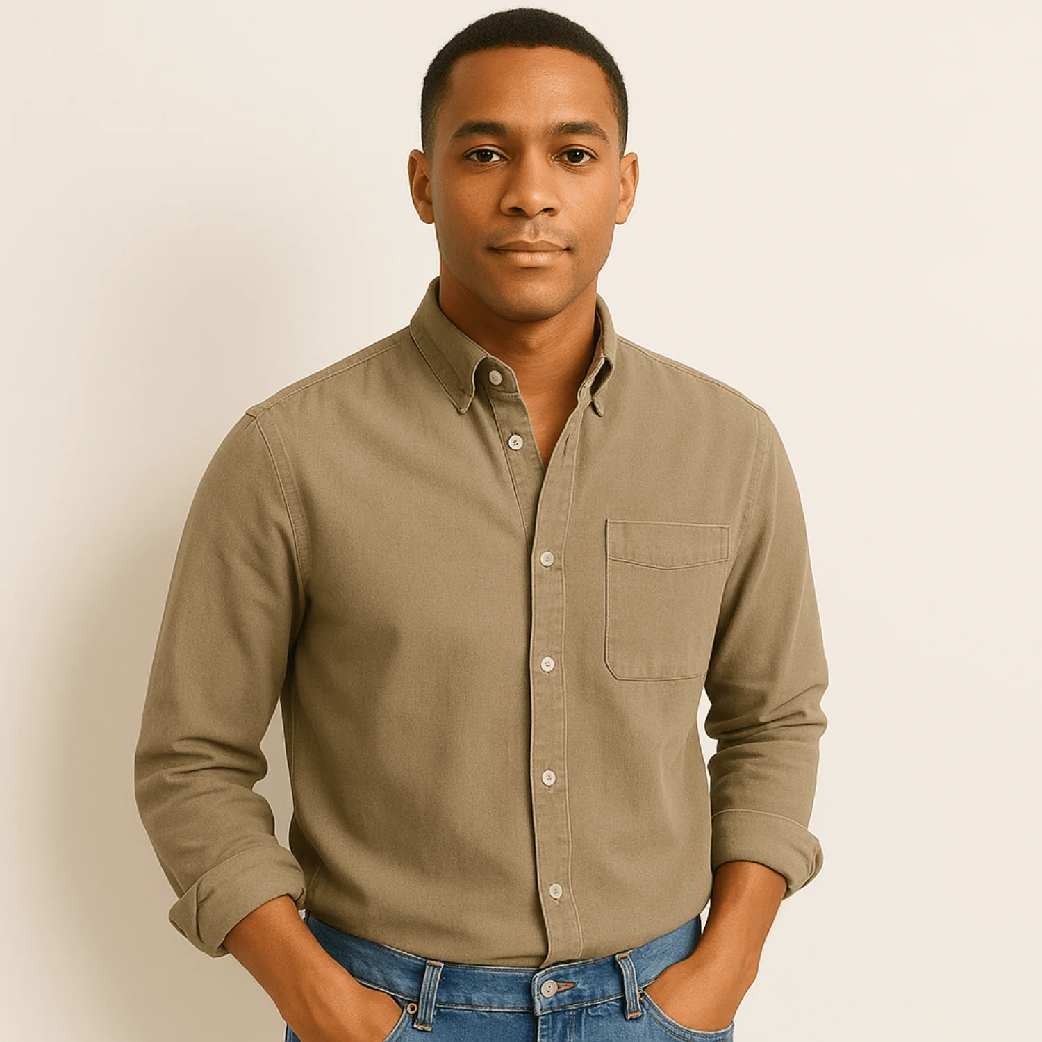 Chemise homme élégante à manches longues style classique pour toutes occasions - Image 3