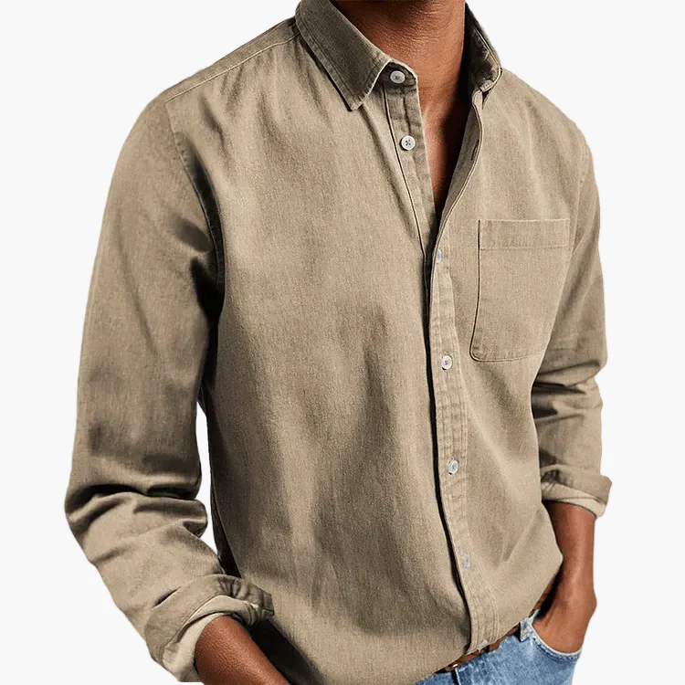 Chemise homme élégante à manches longues style classique pour toutes occasions - Image 4