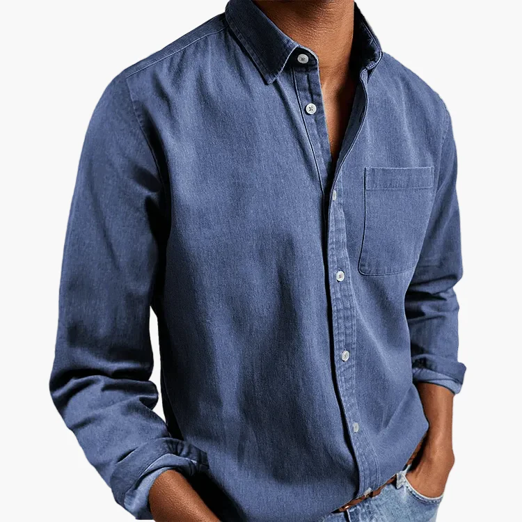 Chemise homme élégante à manches longues style classique pour toutes occasions - Image 6