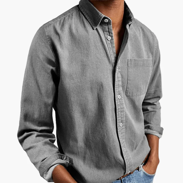 Chemise homme élégante à manches longues style classique pour toutes occasions - Image 8