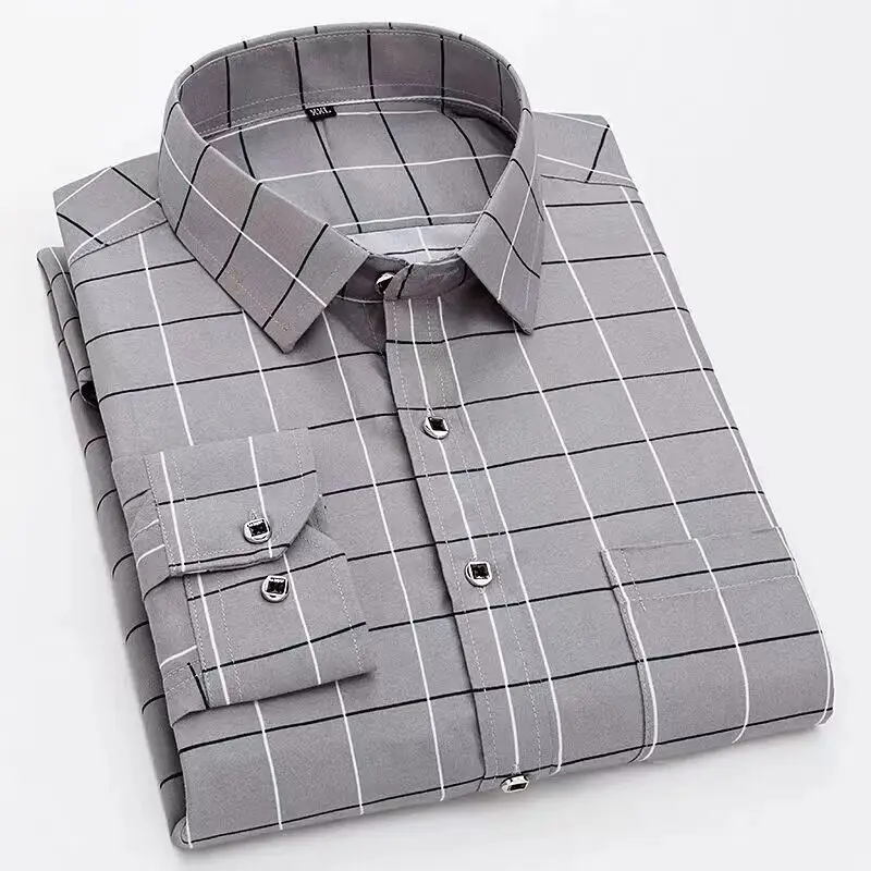 Chemise homme élégante à rayures style business casual – manches longues, tendance urbaine - Image 6