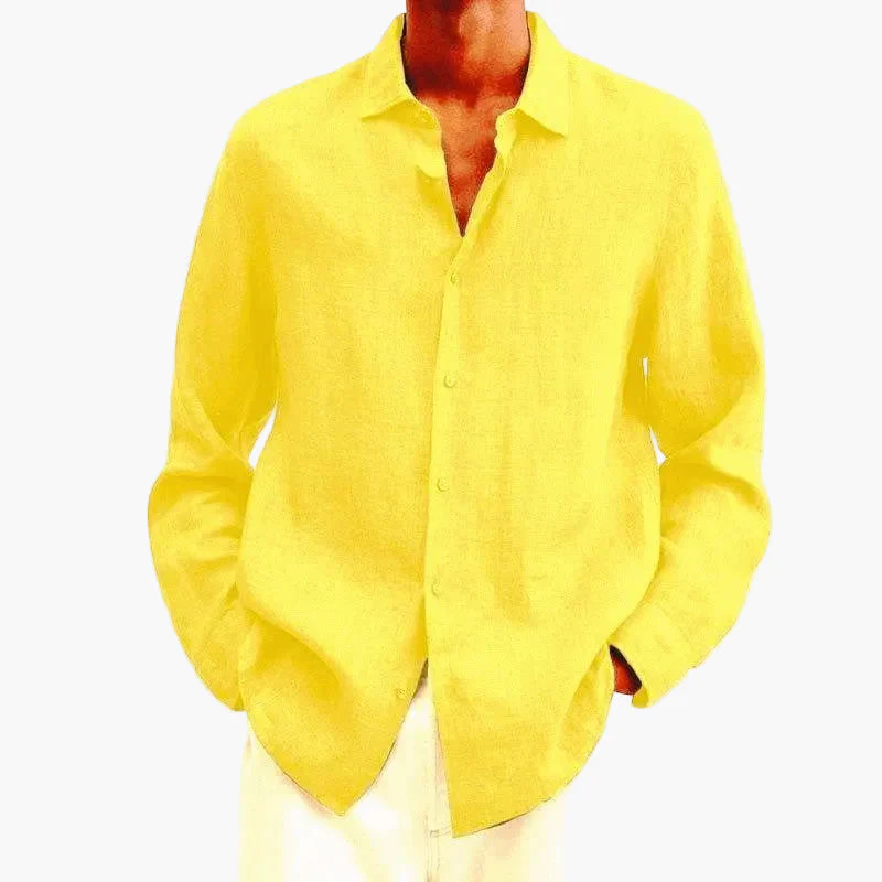 Chemise homme oversize style urbain décontracté à manches longues - Image 12