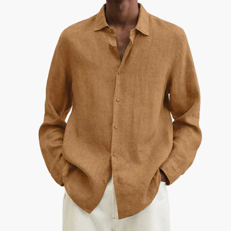 Chemise homme oversize style urbain décontracté à manches longues - Image 3