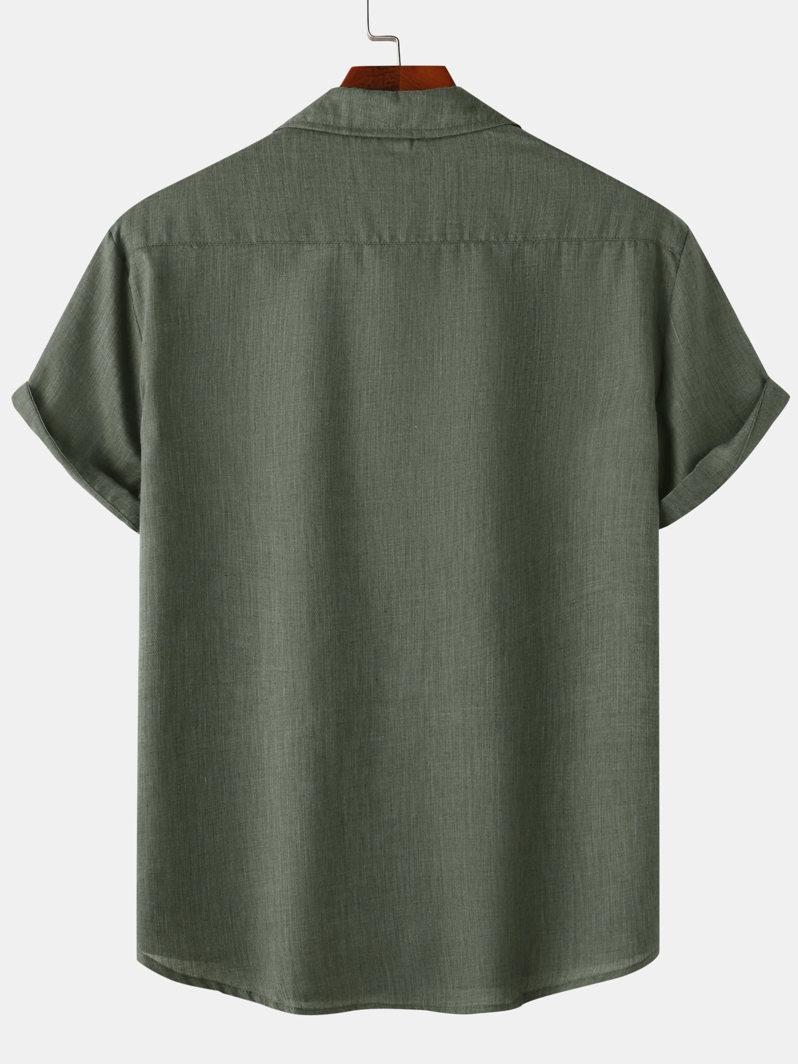 Chemise manches courtes décontractée homme style estival - Image 11