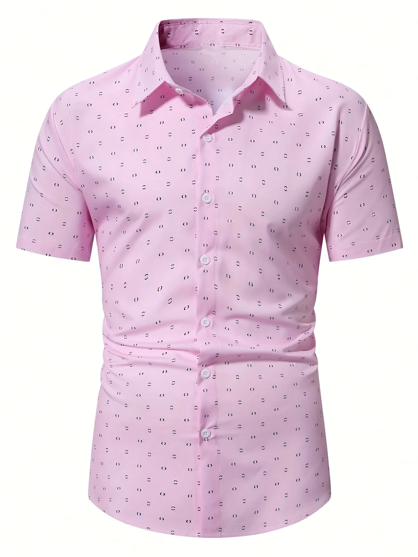 Chemise à manches courtes homme style casual imprimé élégant pour bureau ou sorties - Image 4