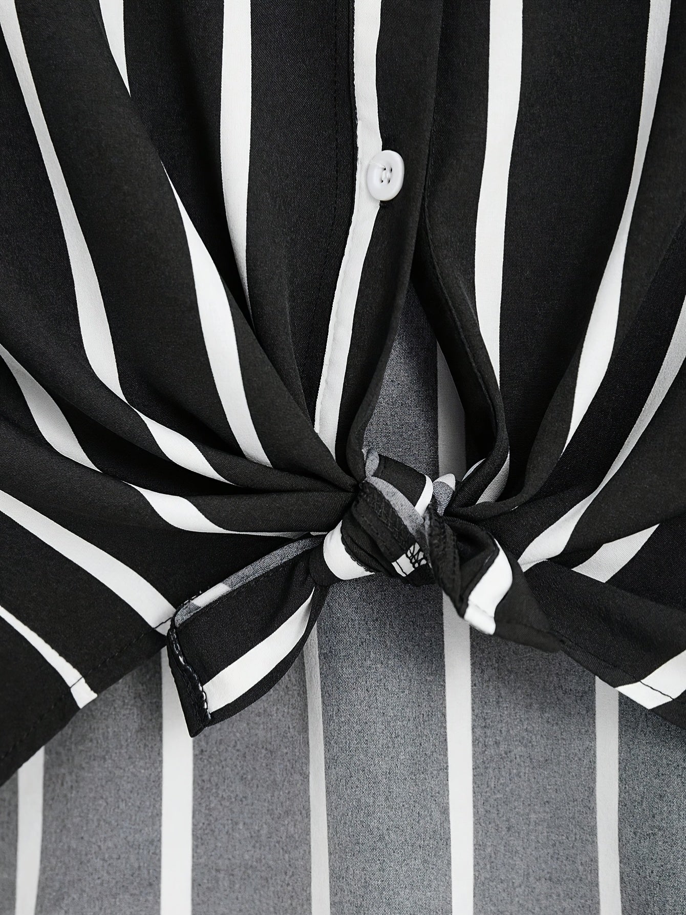 Chemise nouée à rayures style élégant pour femme - idéale pour l'été - Image 10