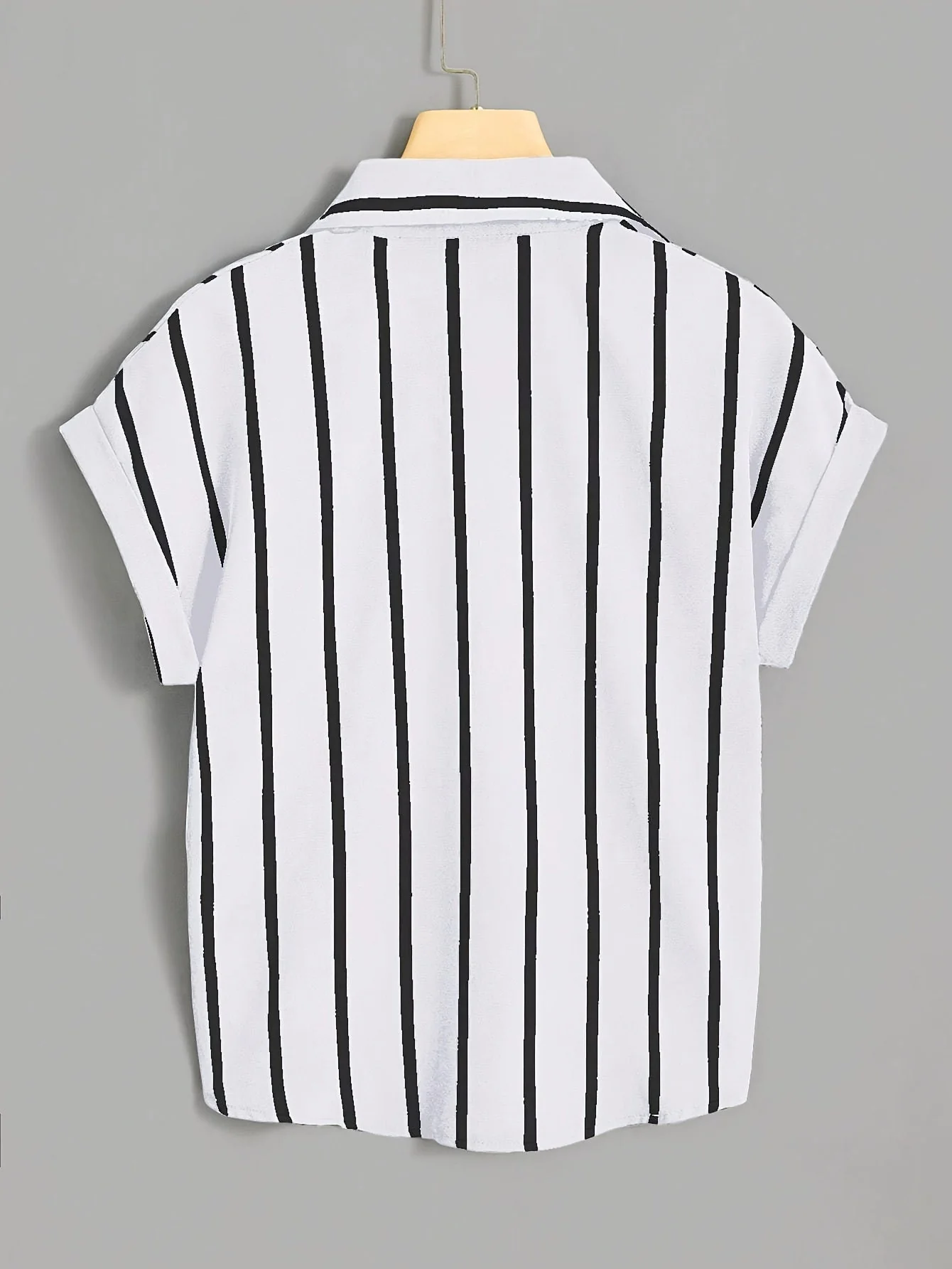 Chemise nouée à rayures style élégant pour femme - idéale pour l'été - Image 6