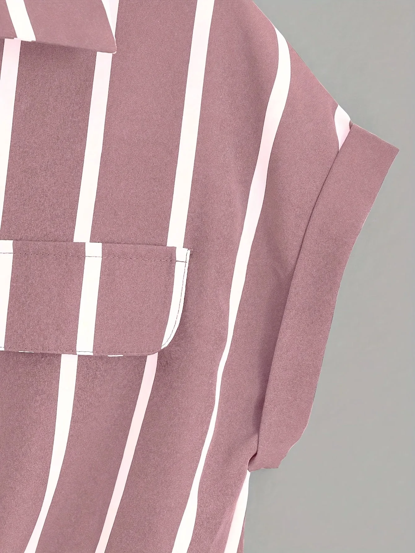 Chemise nouée à rayures style élégant pour femme - idéale pour l'été - Image 8