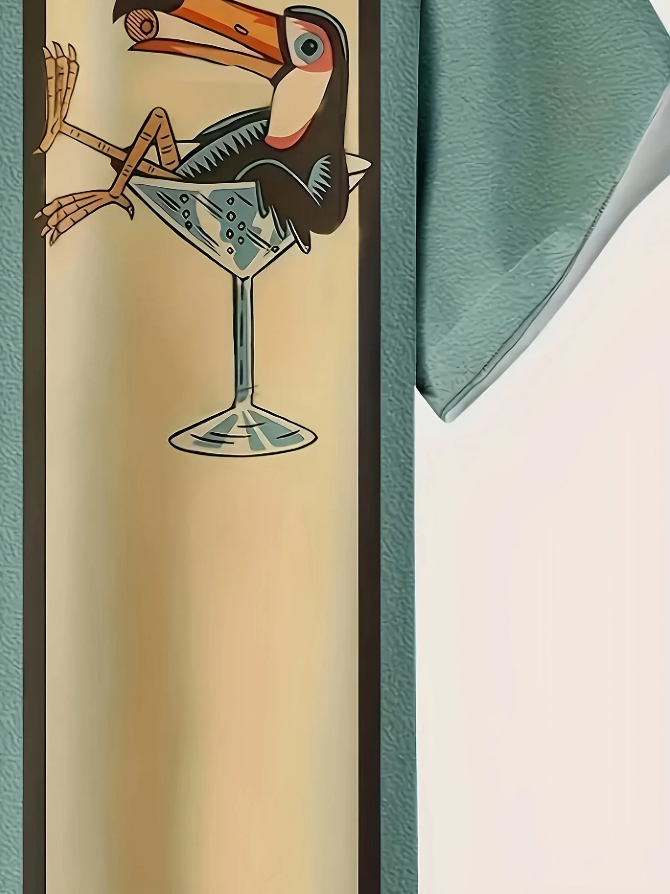 Chemise de plage décontractée homme style tropical à motif toucan – idéale pour l'été et les vacances - Image 6