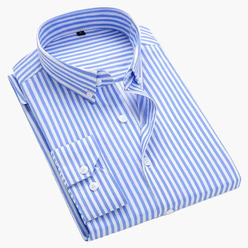 Chemise à Rayures Élégante pour Homme – Style Classique et Polyvalent - Image 2
