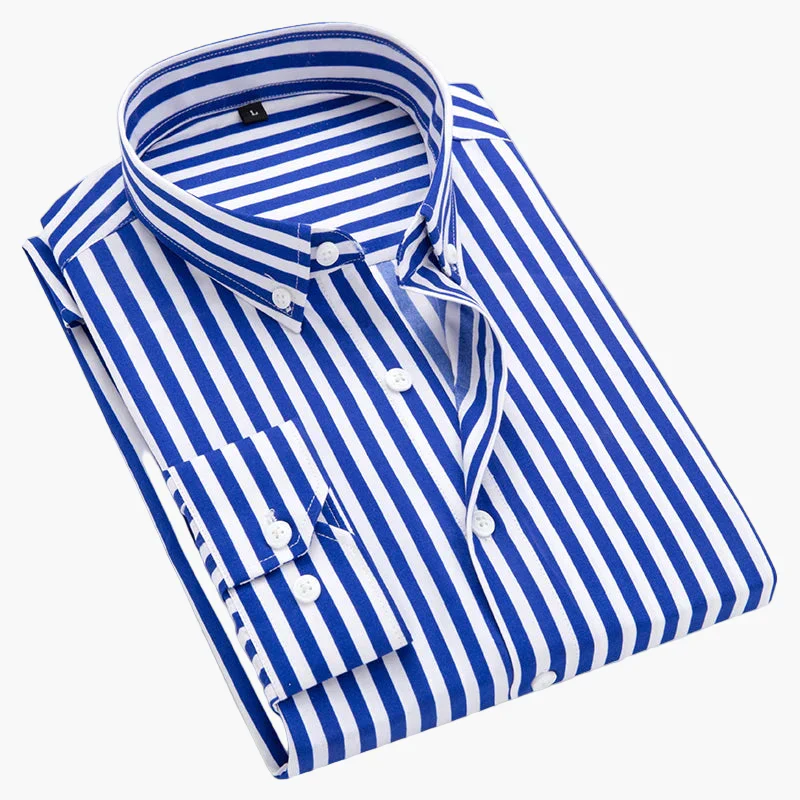 Chemise à Rayures Élégante pour Homme – Style Classique et Polyvalent - Image 4