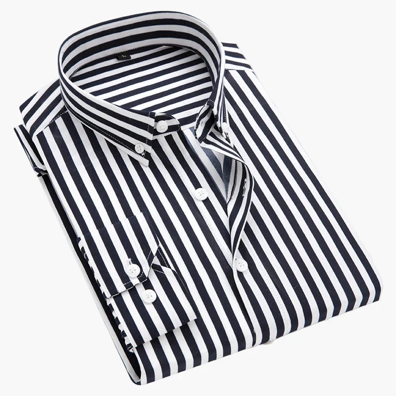 Chemise à Rayures Élégante pour Homme – Style Classique et Polyvalent - Image 5