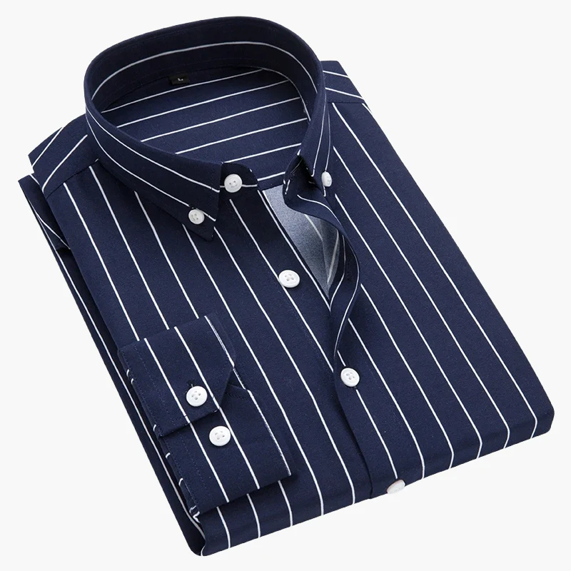 Chemise à Rayures Élégante pour Homme – Style Classique et Polyvalent - Image 6