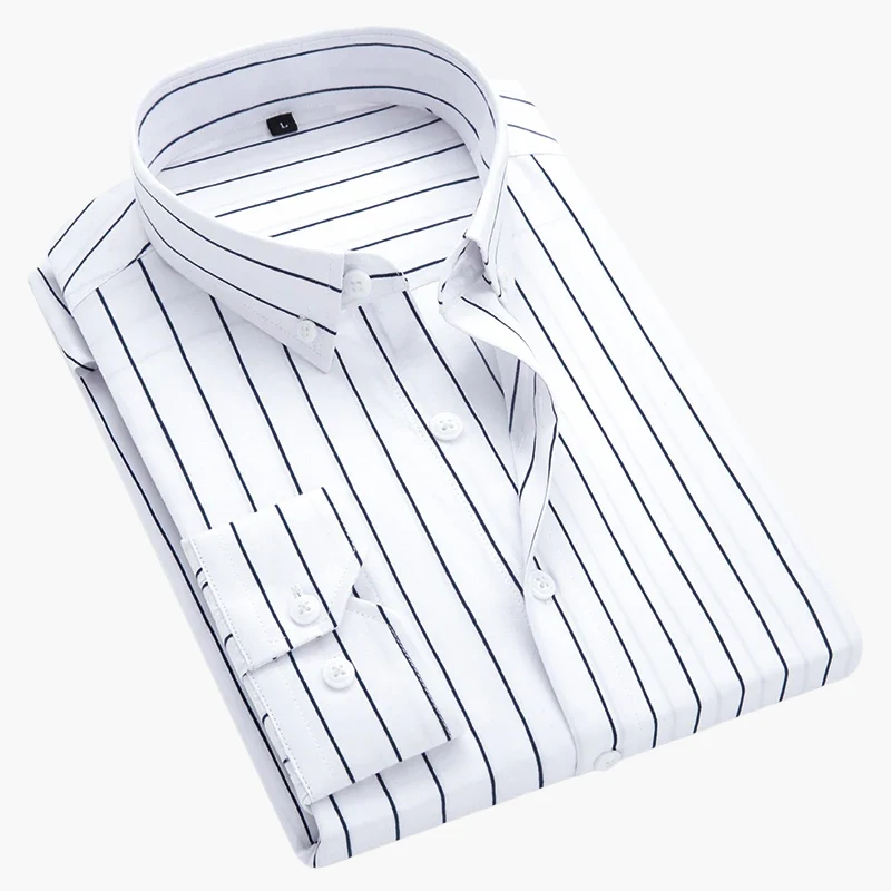 Chemise à Rayures Élégante pour Homme – Style Classique et Polyvalent - Image 7