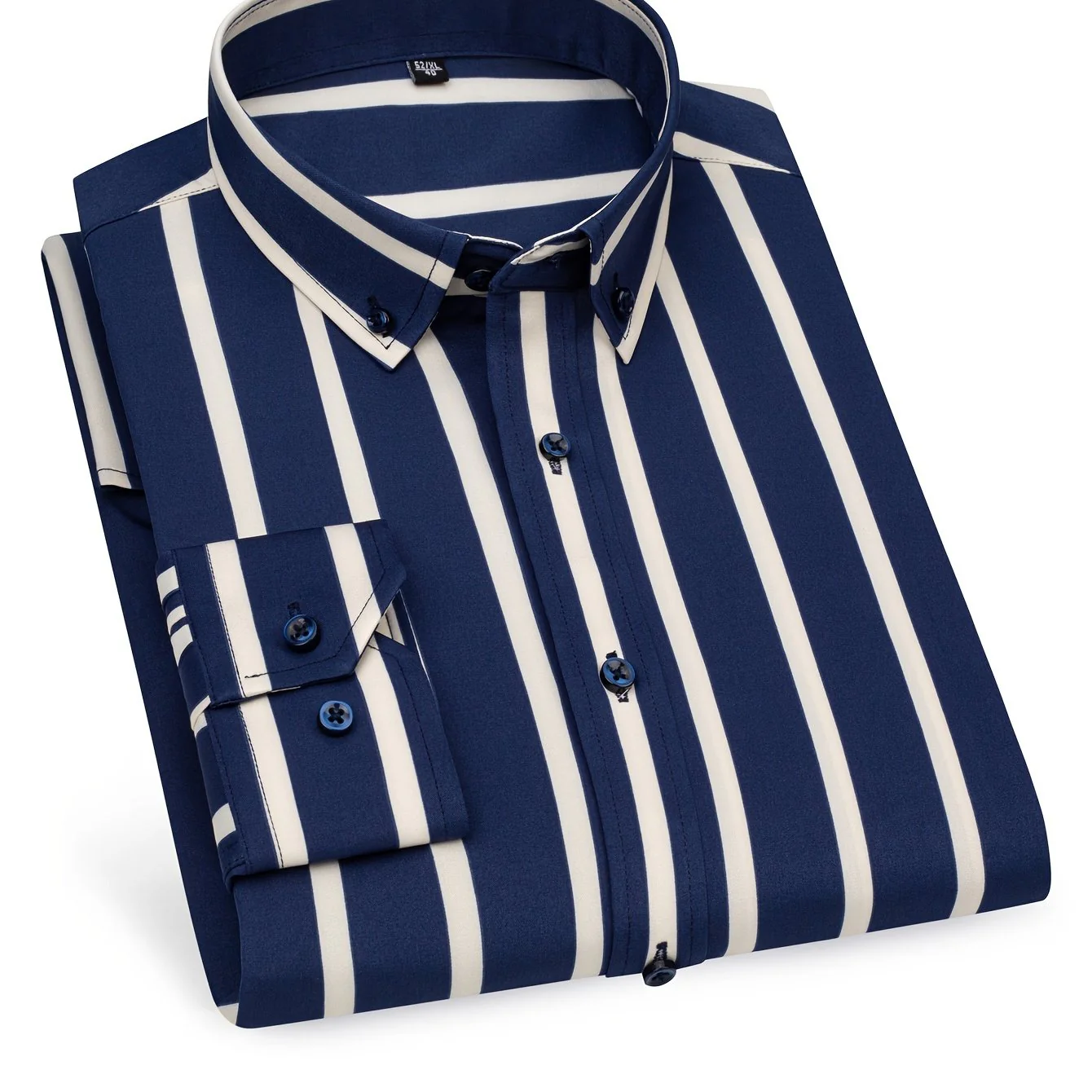 Chemise à rayures style décontracté pour homme – Idéale pour sorties et occasions décontractées - Image 14