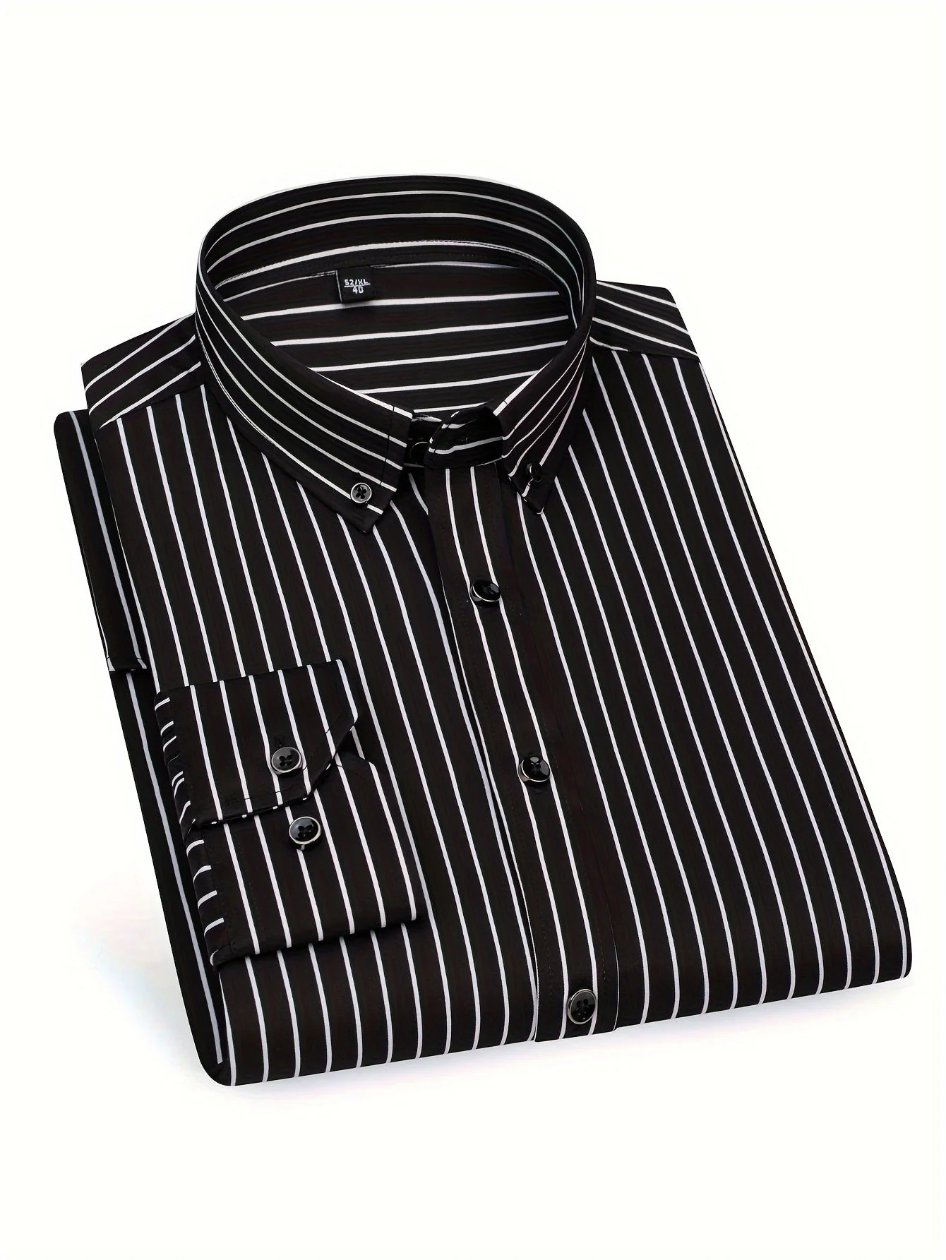 Chemise à rayures style décontracté pour homme – Idéale pour sorties et occasions décontractées - Image 2