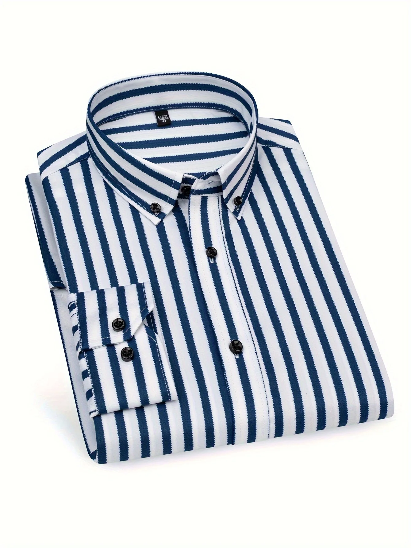 Chemise à rayures style décontracté pour homme – Idéale pour sorties et occasions décontractées - Image 3