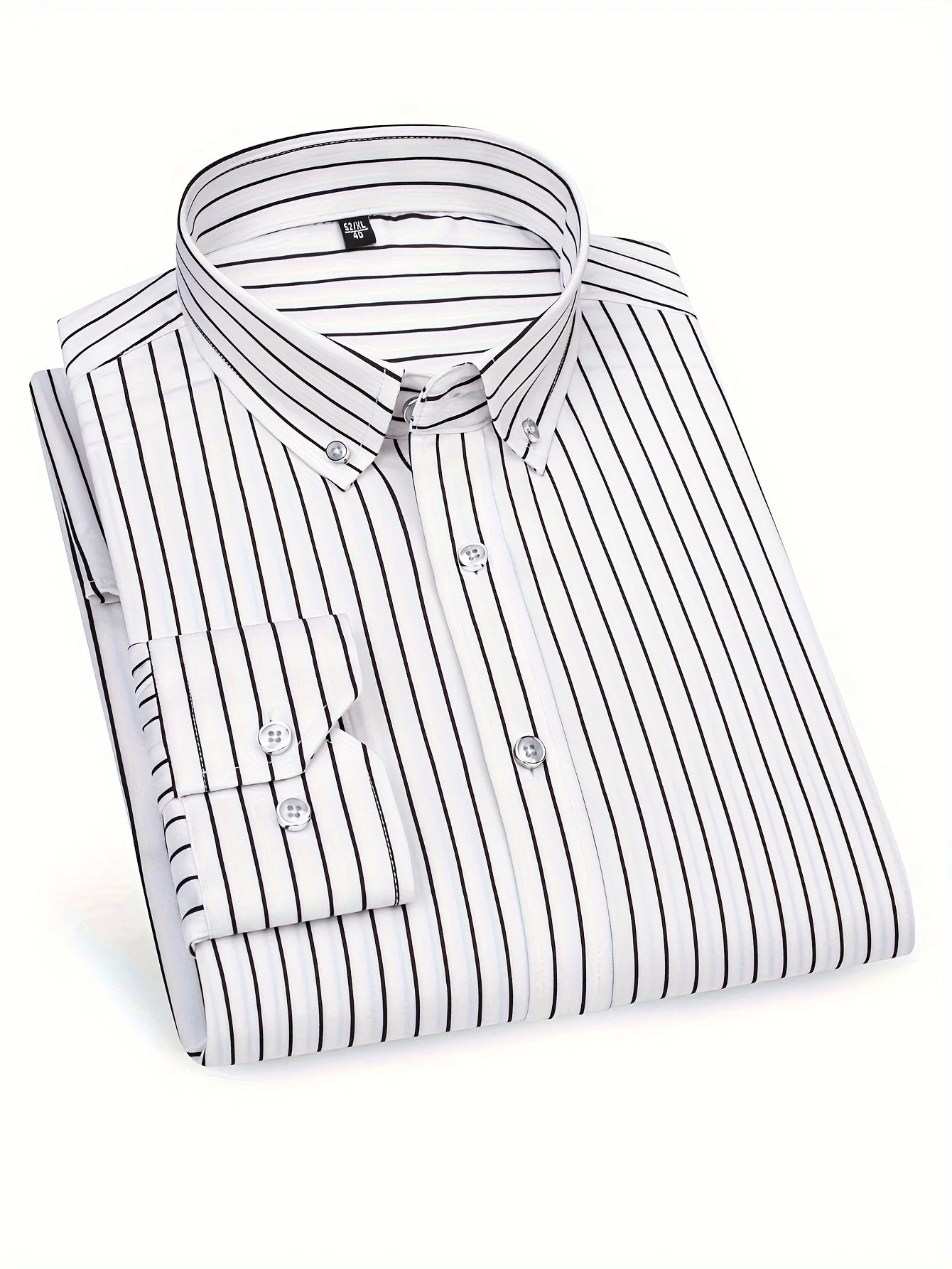 Chemise à rayures style décontracté pour homme – Idéale pour sorties et occasions décontractées - Image 4